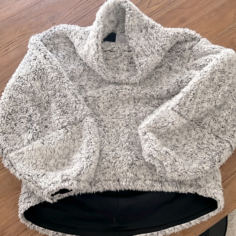 Lululemon Gray Fuzzy Pullover - image 1